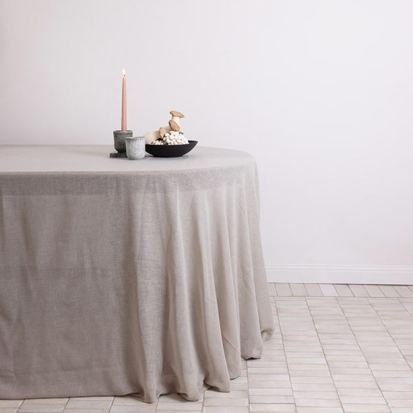 Sheer mushroom muslin overlay