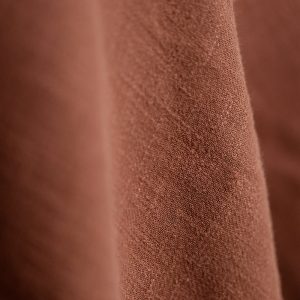 Rust pure linen tablecloth