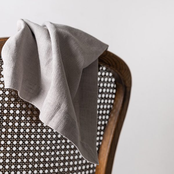 Oversized stone linen napkin