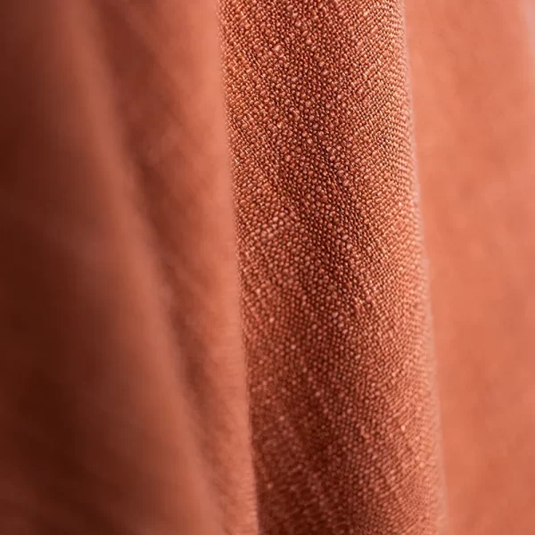 Terracotta linen blend tablecloth