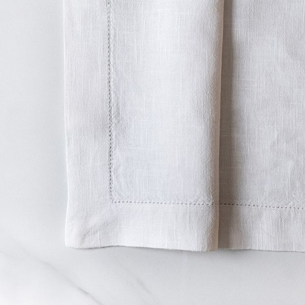 White Italian hemstitch napkin