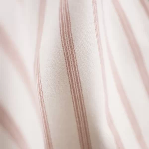 Pink stripe café tablecloth