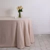 Heirloom pink linen blend tablecloth