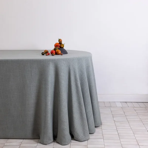 Pine linen blend tablecloth