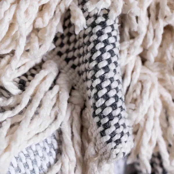 Charcoal handwoven throws