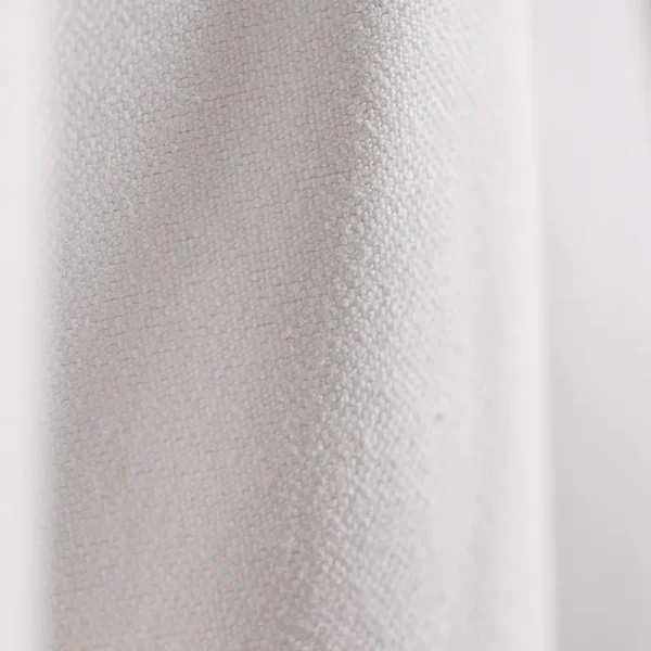 White round cotton blend tablecloth