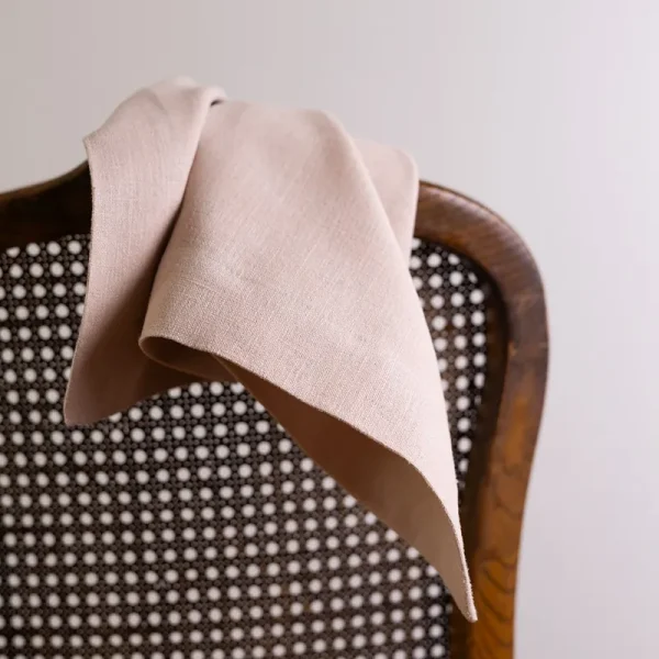 Blush linen napkin