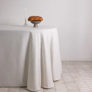 Flour linen blend tablecloth