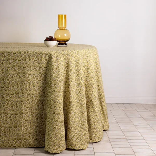 Limoncello motif cotton tablecloth