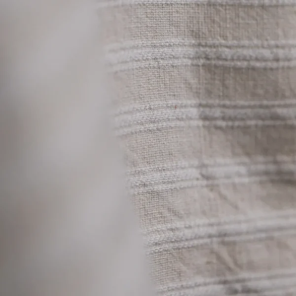 Ticking natural café stripe tablecloth