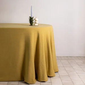 Sunflower linen blend tablecloth
