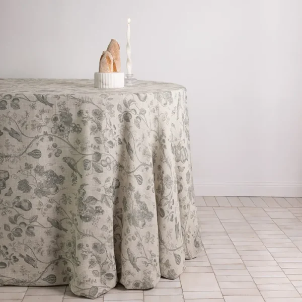 Green Toile tablecloth