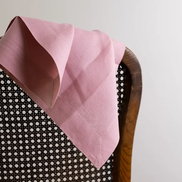Cherry blossom linen napkin